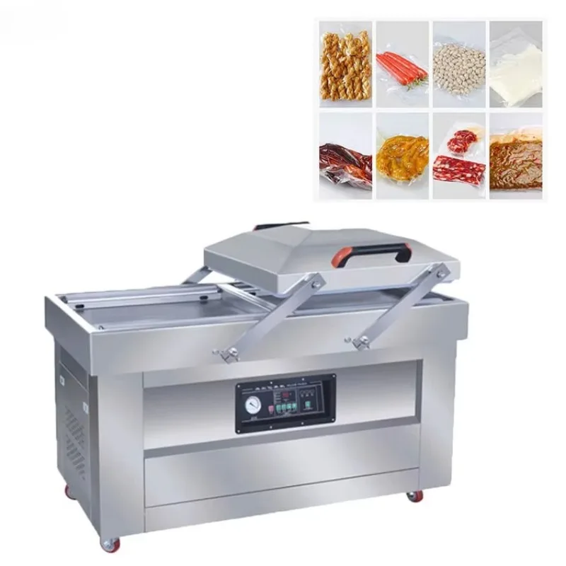 DZ400/2SB Electric Semi-Automatic Double Chamber Vacuum Sealing Packaging Machine for Commodity Film Pouch Foil Packaging