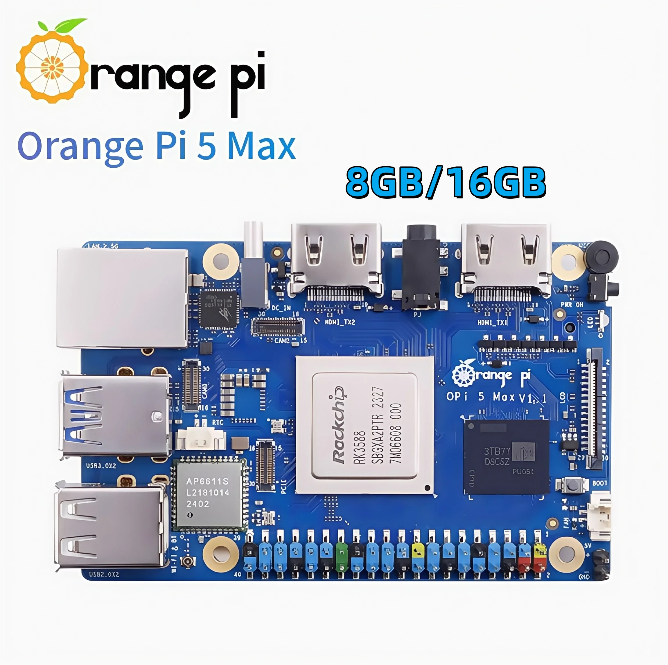 

Orange Pi 5 Max 8GB/16GB RK3588 Development Board