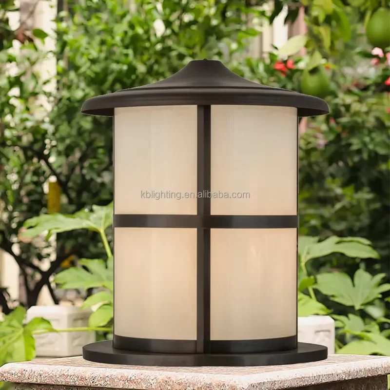 Gate Light Pillar Lights Outdoor Ip65 Waterproof Garden Fence Gate Landscape Villa Column Lamp Post Pillar Light view 4