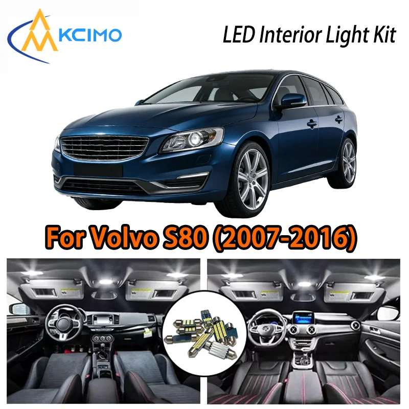 

KCIMO For Volvo S80 (2007-2016) Premium LED Interior Kit - 2 Colors , Quick Installation, Long-Lasting