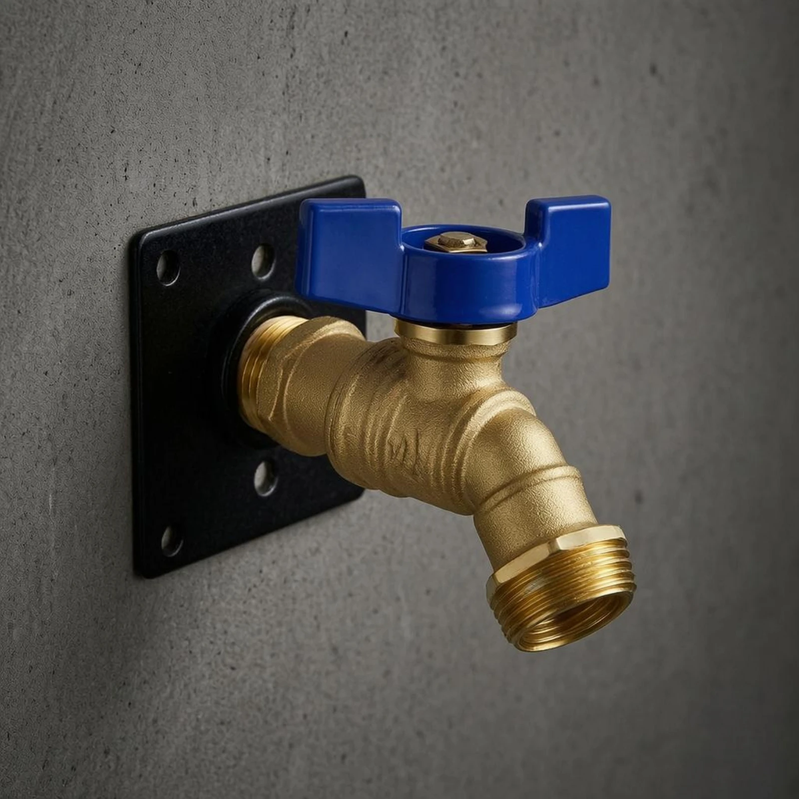 Angled Threaded Tap Two Fitting Sizes Brass Tap Plumbing Hardware Outdoor for Garden