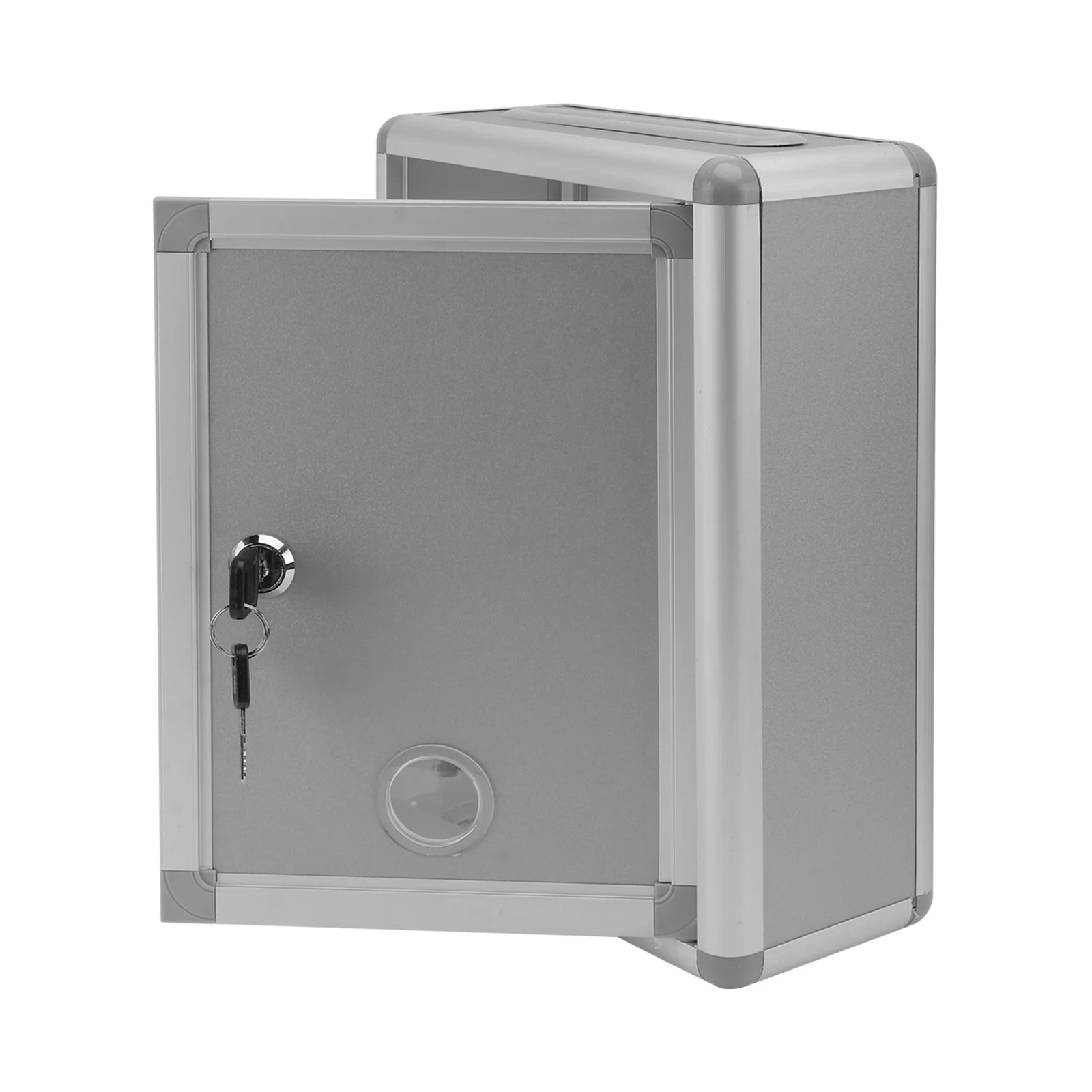 

Small Suggestion Box Aluminium Alloy Mailbox Wall Hanging Lockable Post Box For Home Office Decorative Storage