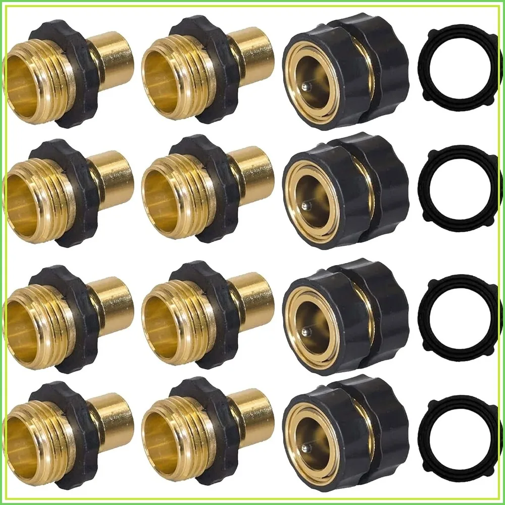 Garden Hose Quick Connect Fittings Set