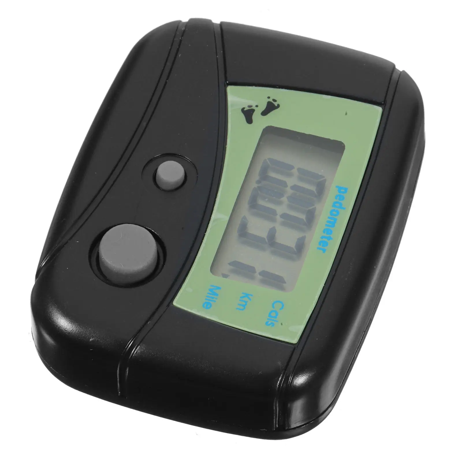 Black LCD Digital Step Counter Pedometer for Walking Jogging Auto Detection Steps Distance in Miles Calories Burned Pocket