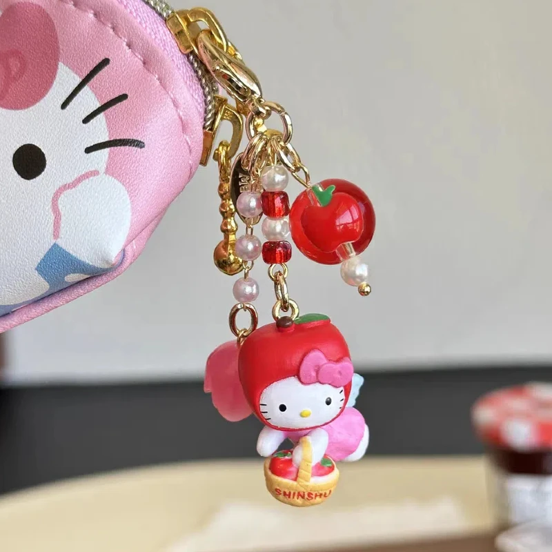 Breloczek Sanrio Anime Hello Kitty, uroczy breloczek z kreskówki, zawieszka, figurka zwierzątka z kreskówki, zabawka, ozdoba do torby szkolnej, prezent