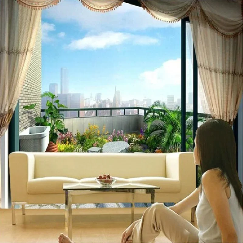 Custom Fashion Landscape 3D Mural Wallpaper For Living Room Bedroom Home Decor Wall Painting Wall Covering Backdrop