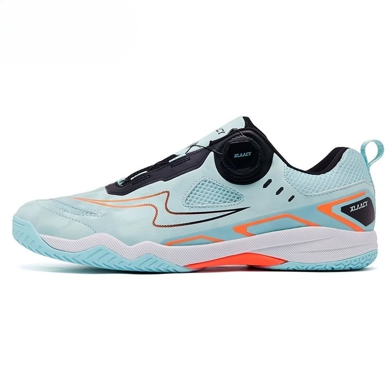 2026 New Arrival Table Tennis Sneakers Unisex Breathable Sports Shoes Anti-Slip Indoor Court Shoes Quick Lacing Badminton Shoes