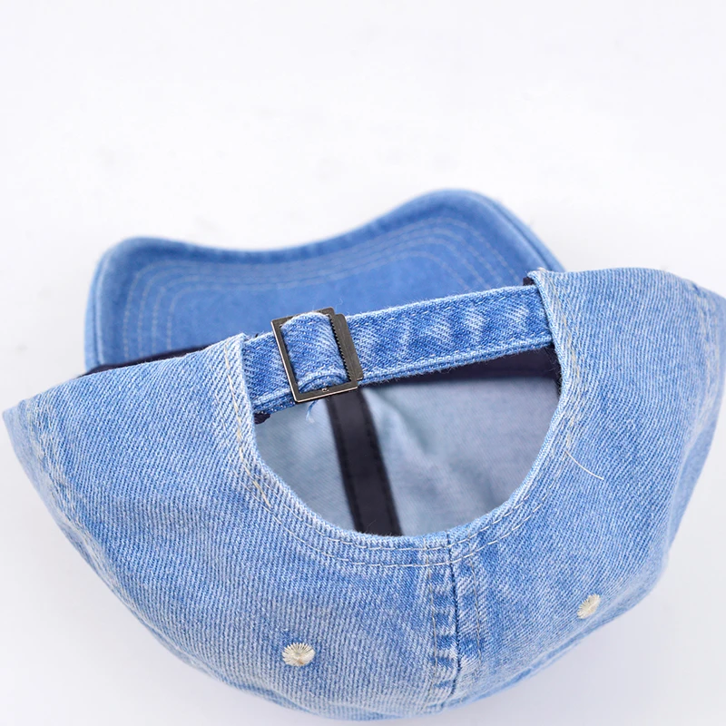 Autumn Winter Solid adjustable denim sports hat Women baseball cap Men vintage cotton baseball cap Trucker hats gorros 4