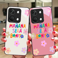 English flowers For OnePlus Nord 3 5 6T 7 Pro 8 12 10T Reno8 Lite 5G 10R Nord N30 Hard shell Tempered glass phone case black