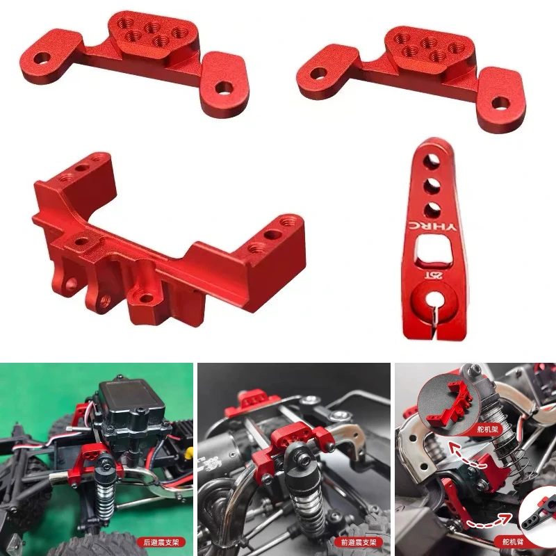 

1/12 Rc Climbing Car Shock Bracket Servo Bracket Servo Arm Upgrade Parts For H12Y H12P Rc Crawler Modification Accessories
