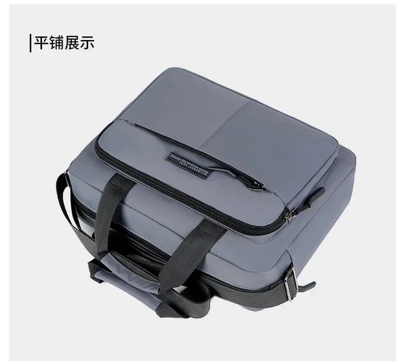 New Men's Large-capacity Horizontal Shoulder Bag Messenger Bag Briefcase Multifunctional Simple A4 Book Handbag Business Bag 가방