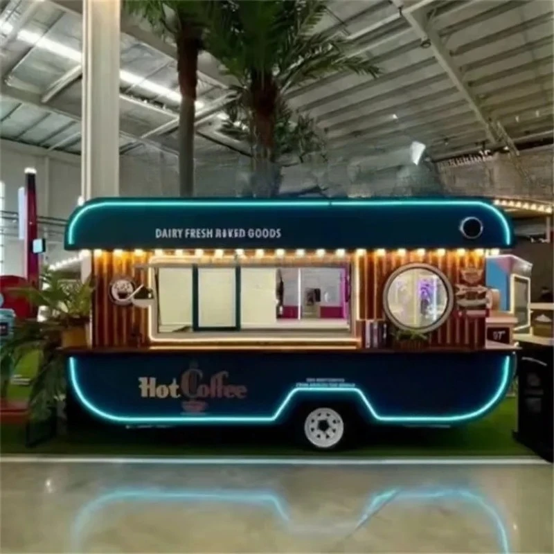 Beautiful Full Kitchen Bakery Food Truck | Multi-category Applicable Towing Street Cart