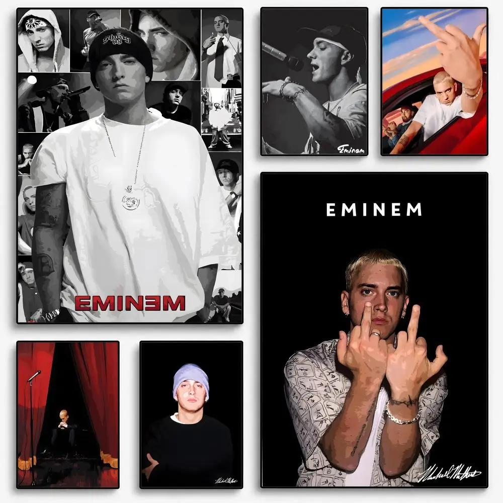 Eminem singer Poster Room Home Decoration Interior Wall Art Printing Garage Posters Gift