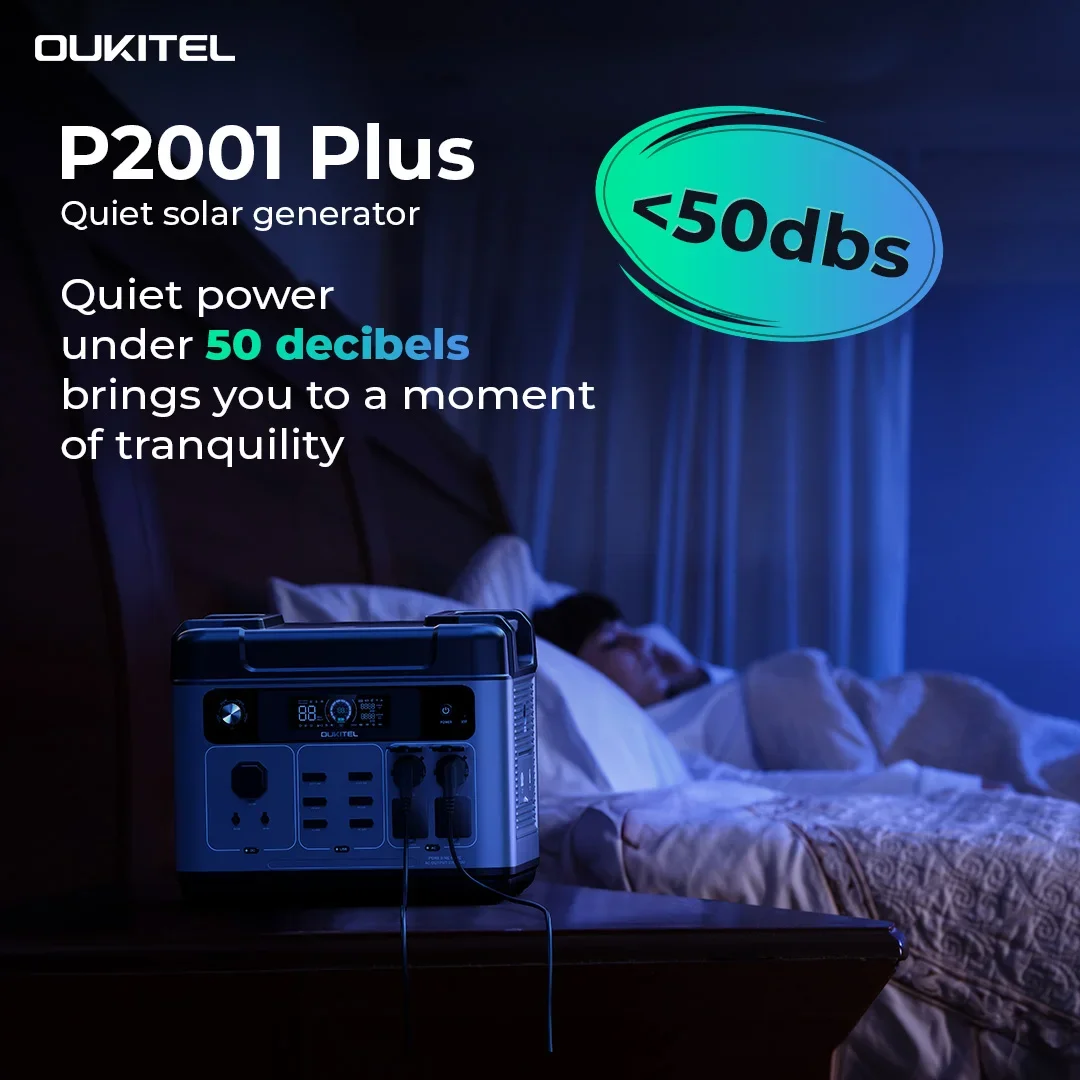 P2001 PLUS 2400W 휴대용 파워 스테이션 2048Wh 앱 제어 태양광 발전기 썸네일 5