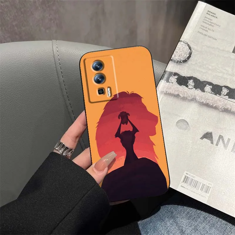 الرسوم المتحركة الأسد الملك الكرتون جراب هاتف ل Xiaomi Redmi 12 13C 12C 13 10C 9T A2 9A 9C 7A نوت 10S 8T 10 9 8 Pro 4G 5G أسود