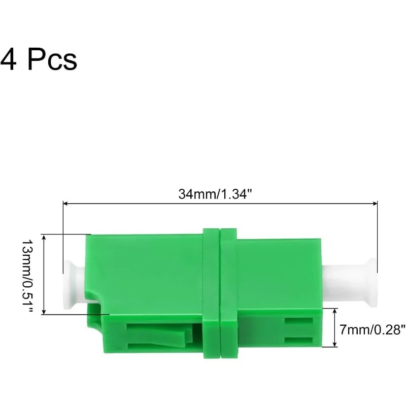 Summitek 100PCS 50PCS Simplex Fiber Optical Couplers LC APC Fiber Optic Adapters No Wing or Wing Bracket Flange Ftth Adapter