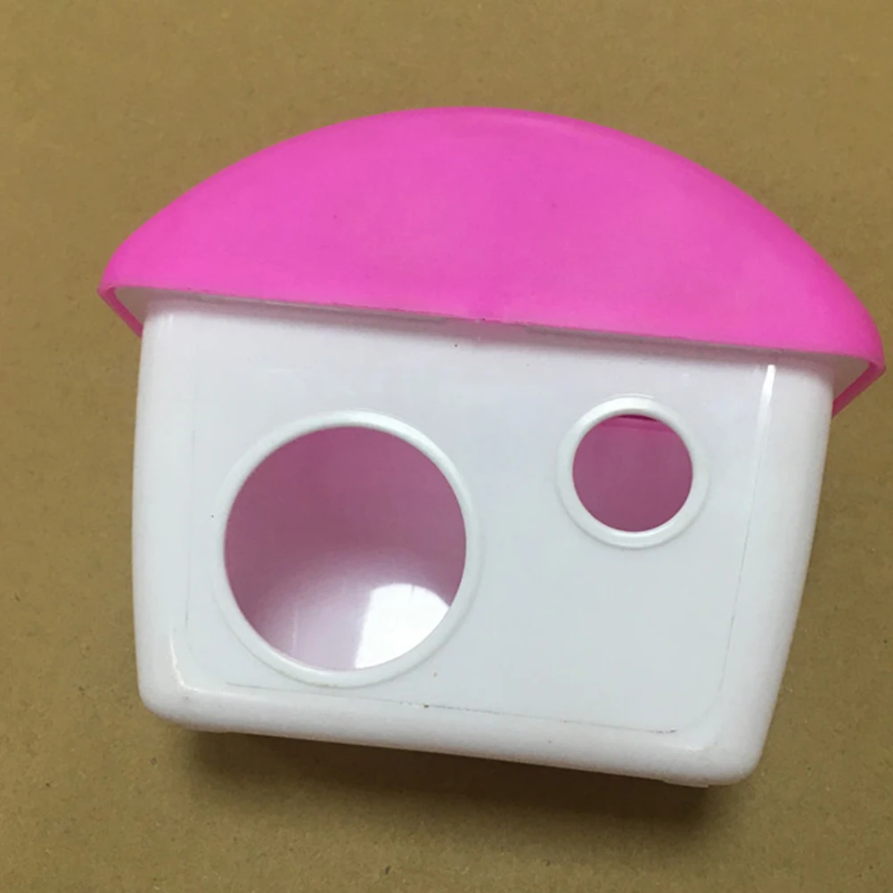 

Hamster Hideout Plastic Bright Color Safe For Guinea Pig Chinchilla Cage Pet Playhouse Habitat Decor
