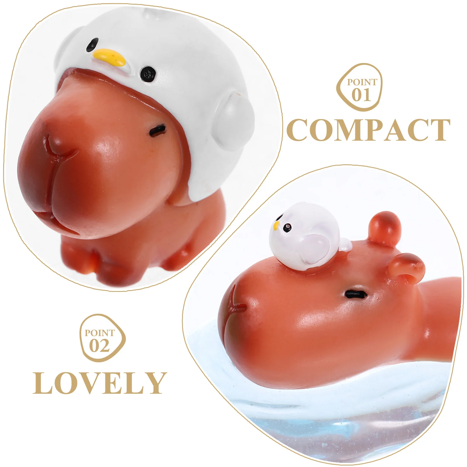 

10Pcs Miniature Animal Figurines Resin Craft Decoration Micro Landscape Small Animal Sculptures for Garden Desktop