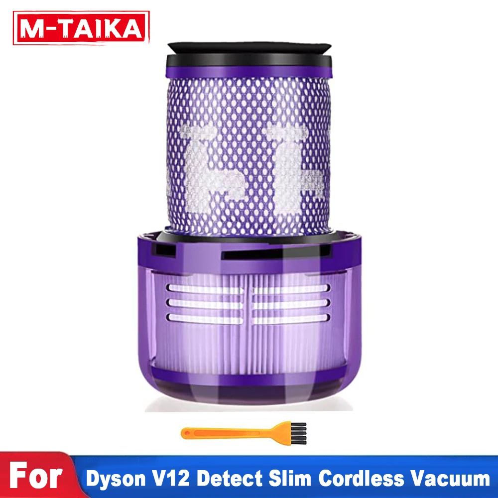 Dyson v12検出用交換用フィルター,薄型コードレス掃除機,洗える