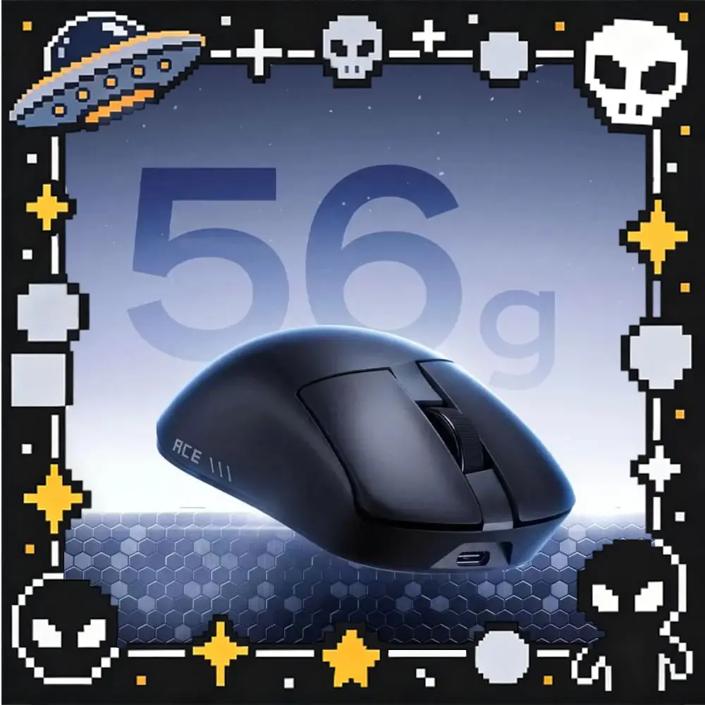 ROG Gladius 4 ACE Mouse Tri-mode Wireless Gaming 8K Polling Rate 56g Lightweight 65K AimPoint Pro Sensor Ergonomic Esports Mouse