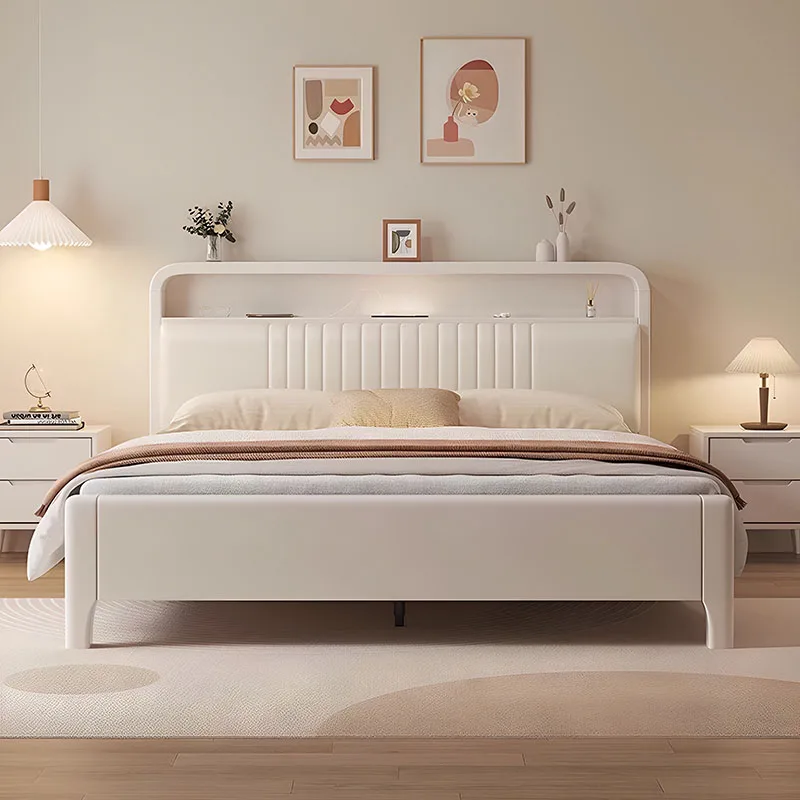 

Modern Luxury Bed Bedroom Queen Baby Children Floor Girls Wooden Design Sleeping Bed Mobile Letto Matrimoniale Home Furniture