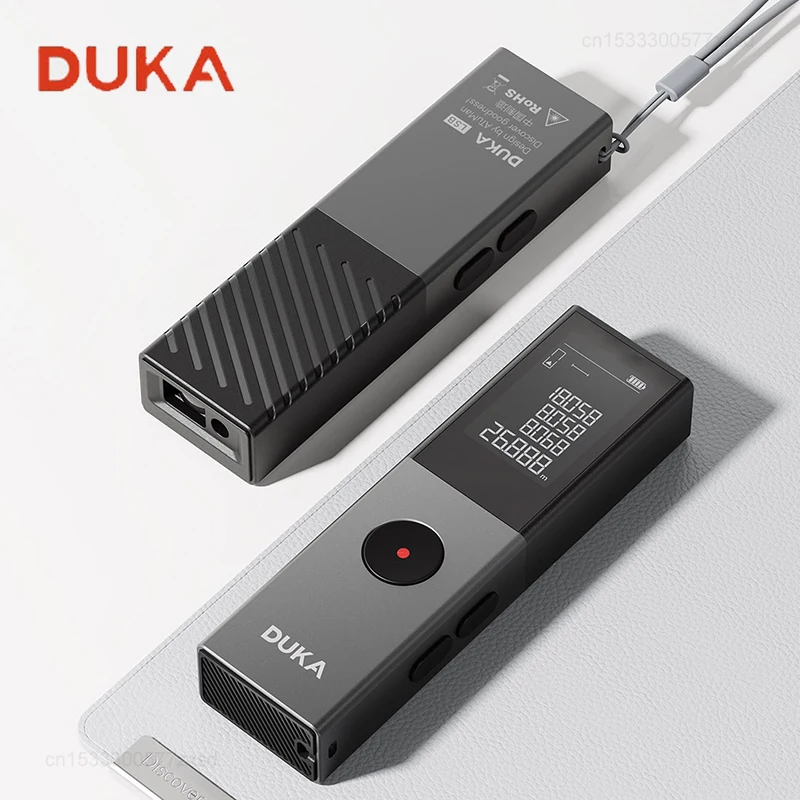 

Лазерный дальномер DUKA LSB 50 м, высокочастотный, с зеленым лучом, угломер, цифровой инклинометр, измеритель расстояния, перезаряжаемый