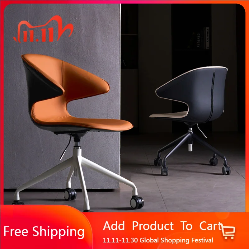 

Outdoor Lightweight Office Chair Throne Swivel Study Backrest Office Chair Wheels Mobile Designer Silla Oficina Trendy Furniture