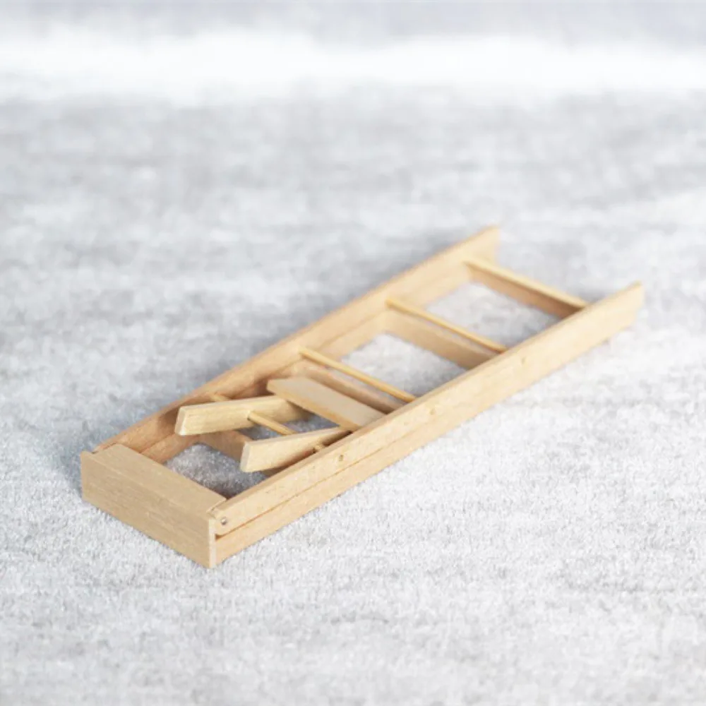 

Miniature Model Wooden Ladder Dollhouse Dollhouse DIY Wooden Dollhouse Mini Ladder Creative Cute Creative Figurine Stairs Toys