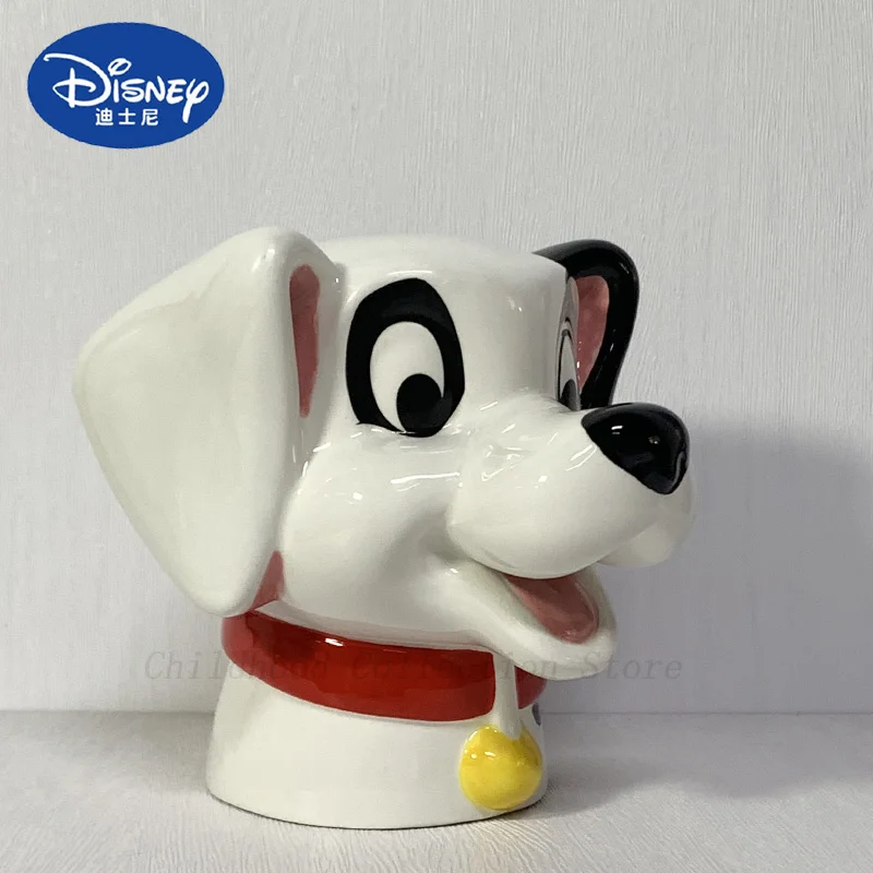 Disney 101 Dalmatians Dog Action Figure Model Toys Ceramic Vase Cartoon Kawaii Dalmatians 3d Head Pen Container Gifts For Kids