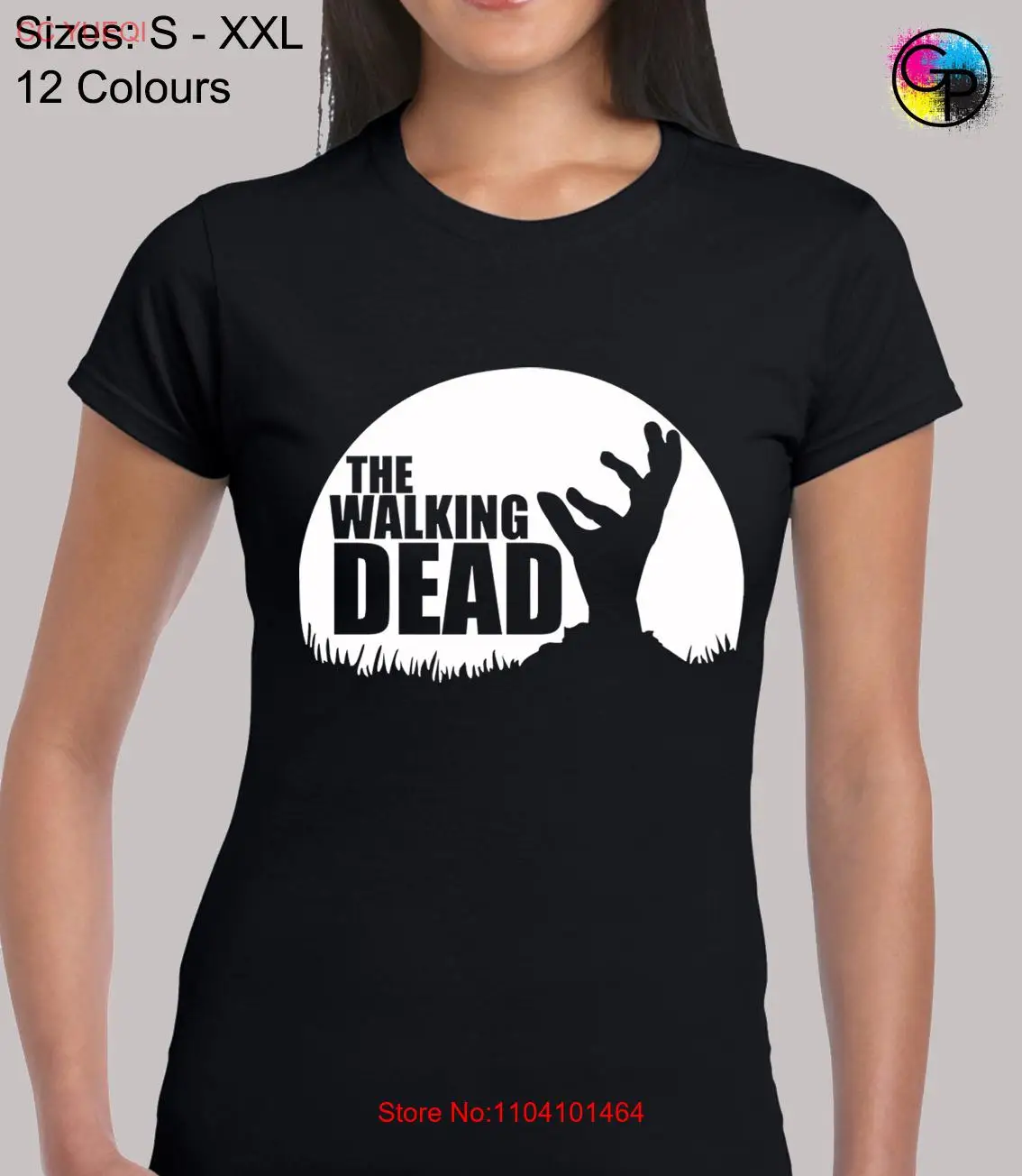 تي شيرت Walking Dead Hand Zombie TV Show Daryl Dixon مناسب للنساء