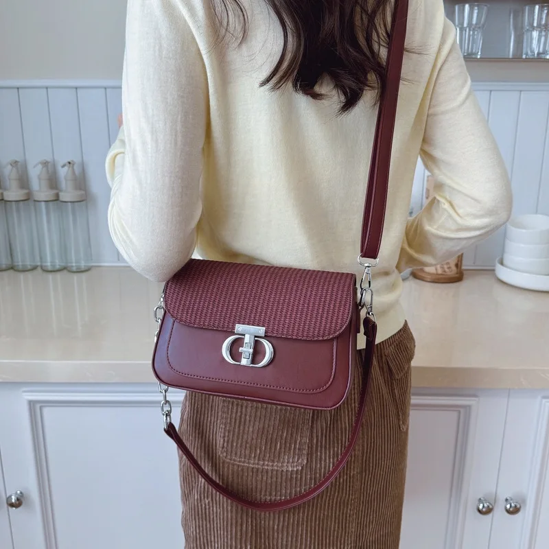

2025 New Korean Style Color Block Bag for Women Small Square Crossbody Purse with Top Handle, Cute Shoulder Bag for Daily Use