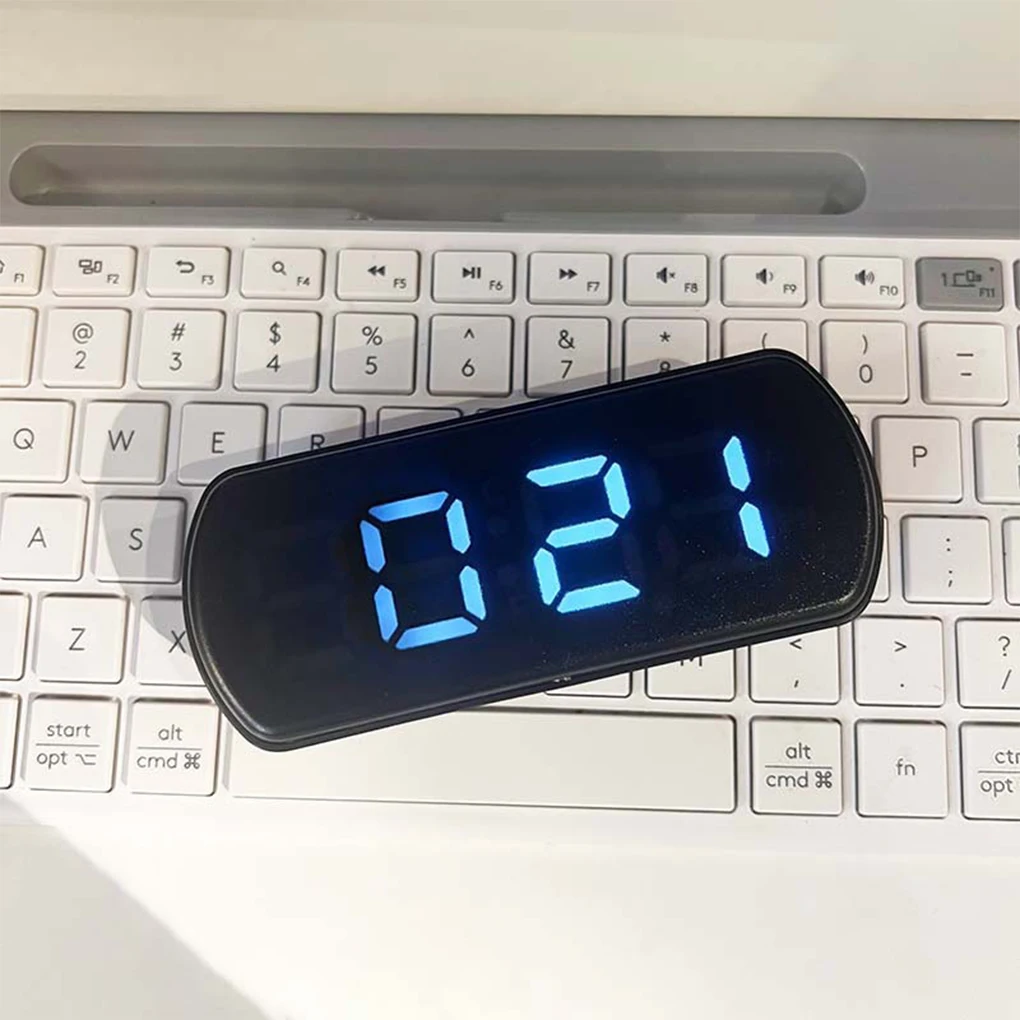 Full Screen Fashionable Electronic Alarm Clock Energy-saving USB Clock Smart LED Digital Alarm Clock white