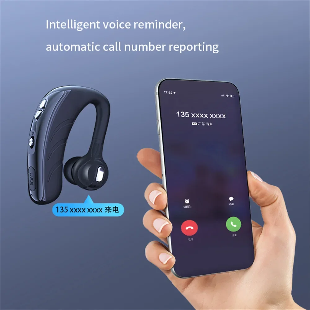 New V9 Wireless Bluetooth Earphone with HIFI Stereo HD Mic Handsfree Headset Stereo Headphones For Samsung iPhone Xiaomi Earbuds