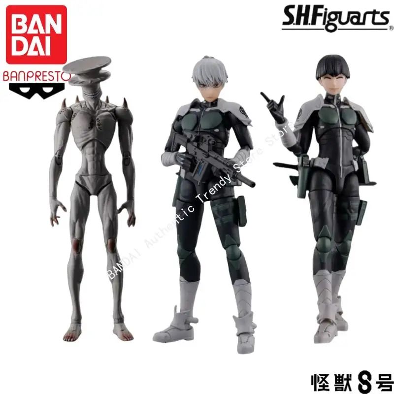 In Stock Original Bandai Banpresto S H Figuarts Kaiju No.8 Soichiro Hoshina Anime Characters Garage Statue Collectible Ornaments