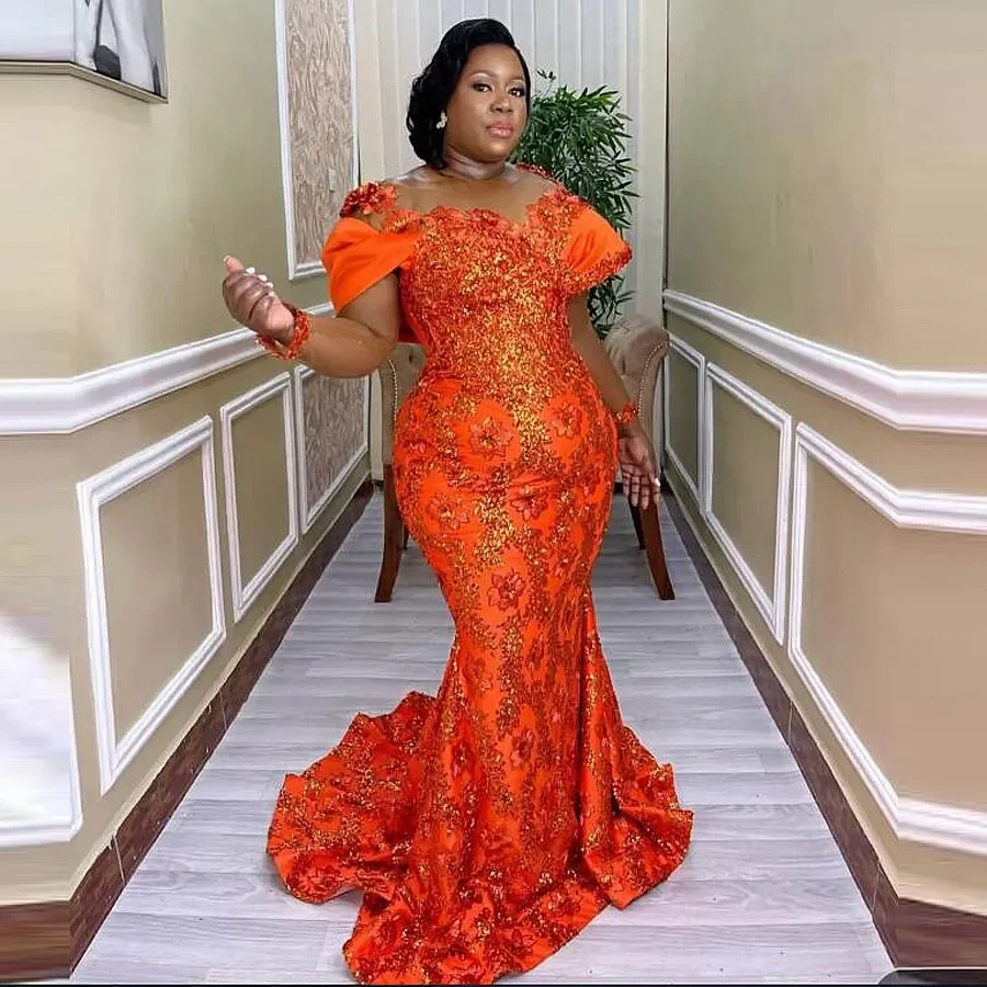 

Glitter High Neck Crystal African Bridal Wedding Reception Dress Formal Gown Sparkly Gold Beaded Lace Aso Ebi Style Prom Dress