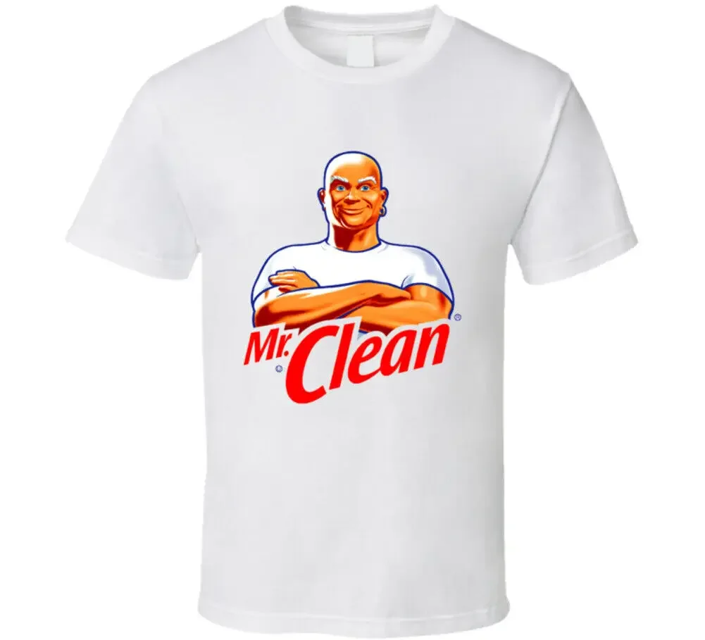 2024 Mr Clean Logo Cleaning Product Fan T Shirt vintage printing t-shirt  streetwear New Arrival  Hot Sale anime clothes