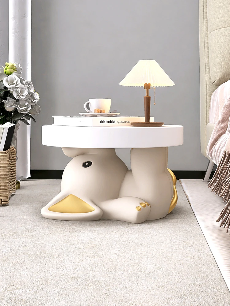 

Figurine Nordic Style Home Decor Sculpture Elephant Statue Side Table Floor Decor Creative Coffee Table Room Decor Bedside Table