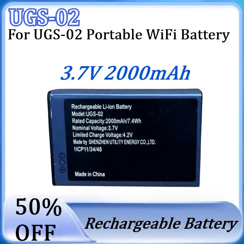 New UGS-02 3.7V 2000mAh High Quality Battery for UGS-02 Portable WiFi Battery
