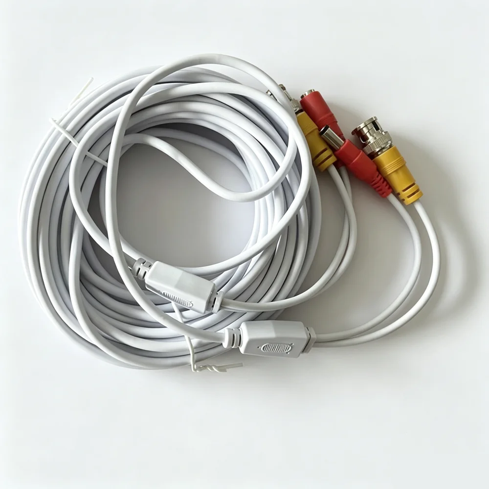 Video Power Cables BNC CCTV Camera Wire Extension AHD Camera Cable 5M/10M/20M/30M For Security DVR System Installation