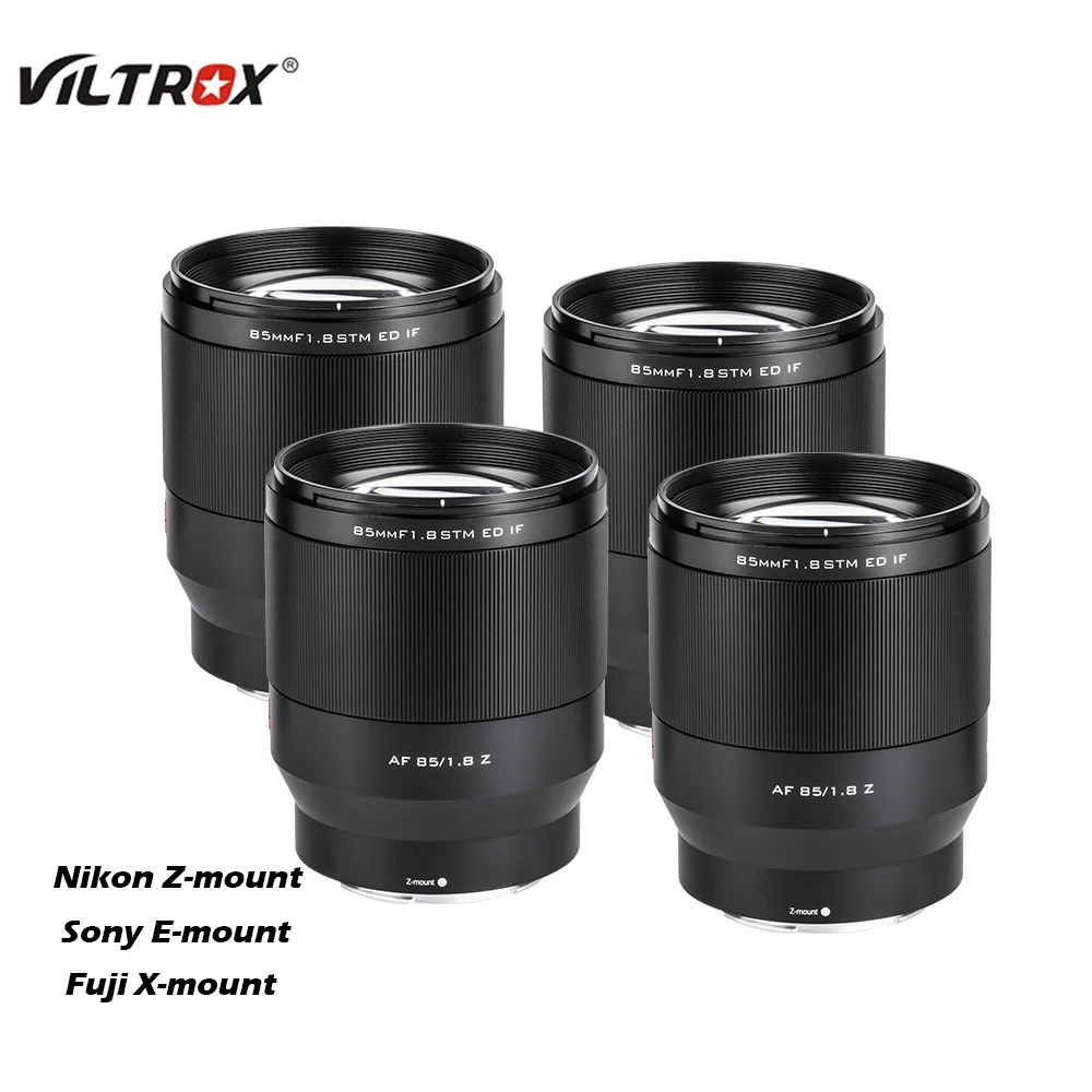 

VILTROX 85mm F1.8 STM Full Frame Auto Focus Portrait Lens for Fuji Lens Sony E mount Lens Fujifilm XF Nikon Z mount Camera Lens