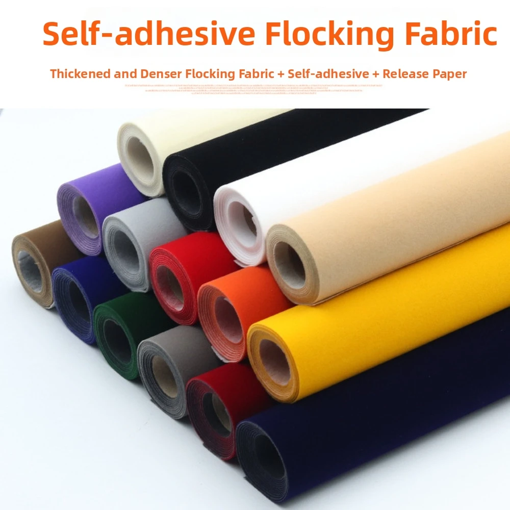 50x150cm Self Adhesive Velvet Fabric Self Adhesive Soft Touch Jewelry Display Liner DIY Crafts Peel And Stick