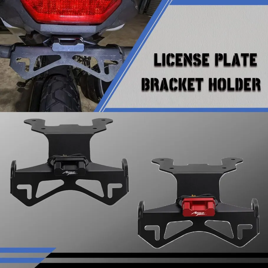 

Motorcycle License Plate Holder For Honda CRF 1100 L Africa Twin DCT ES Adventure Sports 2020 2021 2022 2023 CRF1100L Africatwin