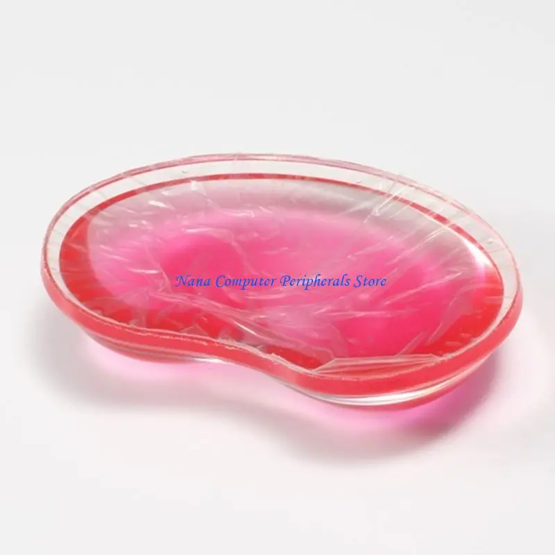 F68C 실리콘 하트 모양 컴퓨터 마우스 손목 패드 3D 물결 편안한 편안