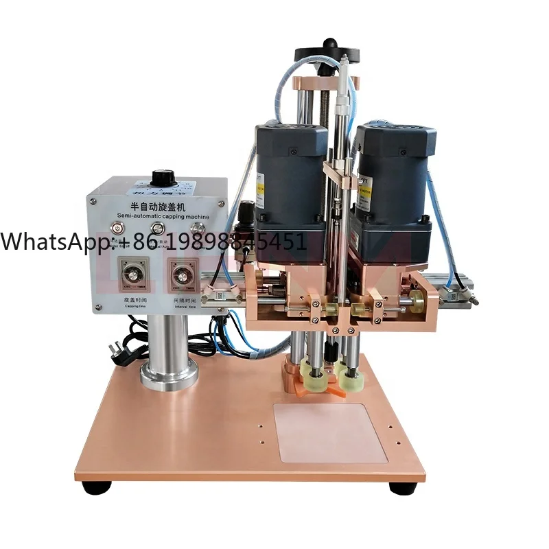 

Handheld Pneumatic Semi-Auto Capping Machine Dropper Bottle Twist Off C-ap Making Machine for Cosmetic Beverage Bottle