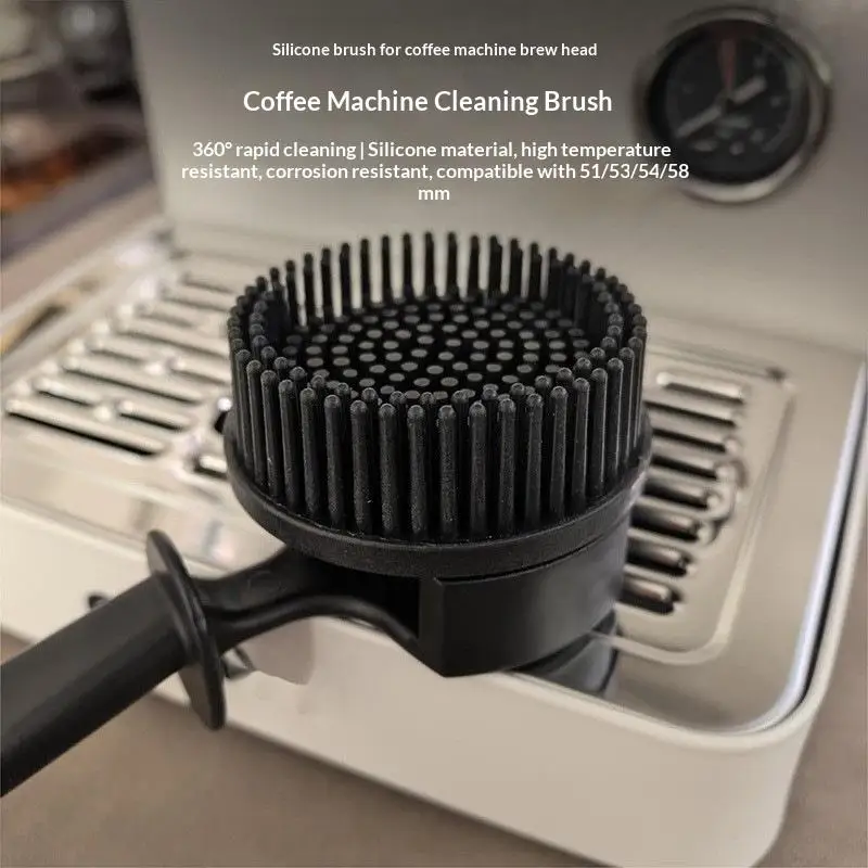 Coffee Machine Brush Cleaner Removable Coffee Maker Espresso Group Head Cleaning Round Brushes Cleaning Tool