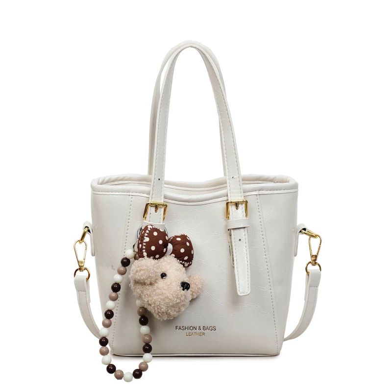 

Классические роскошные сумки для подгузников для женщин: дизайнерская кожаная сумка через плечо, элегантная простая винтажная модная сумка-тоут большой вместимости