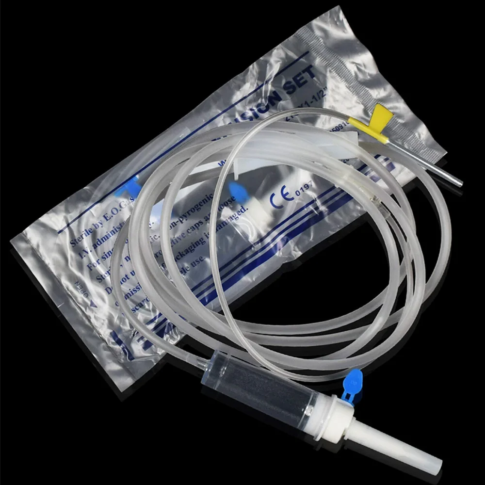 Veterinärmedizinisches Einweg-Infusionsset, Intravenöse Infusionsnadel für Schweine, Rinder und Schafe, Tierische Tropfinjektions-Verlängerungsinfusionsnadel, Länge 181 cm – Detail 2