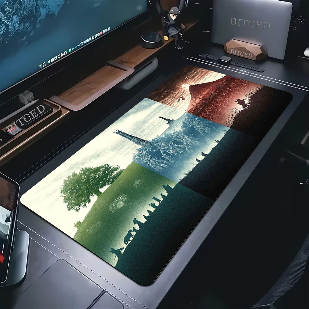 Laptop Office Large Table Mat 900x400 Keyboard L-Lord The of the Rings Anime Game Mouse Pad XXL Laptop Office Soft Mousepad Rug