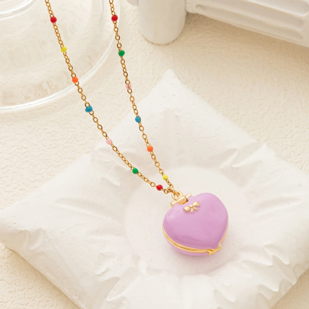 Cute Five Pointed Star Love Box Necklace for Women