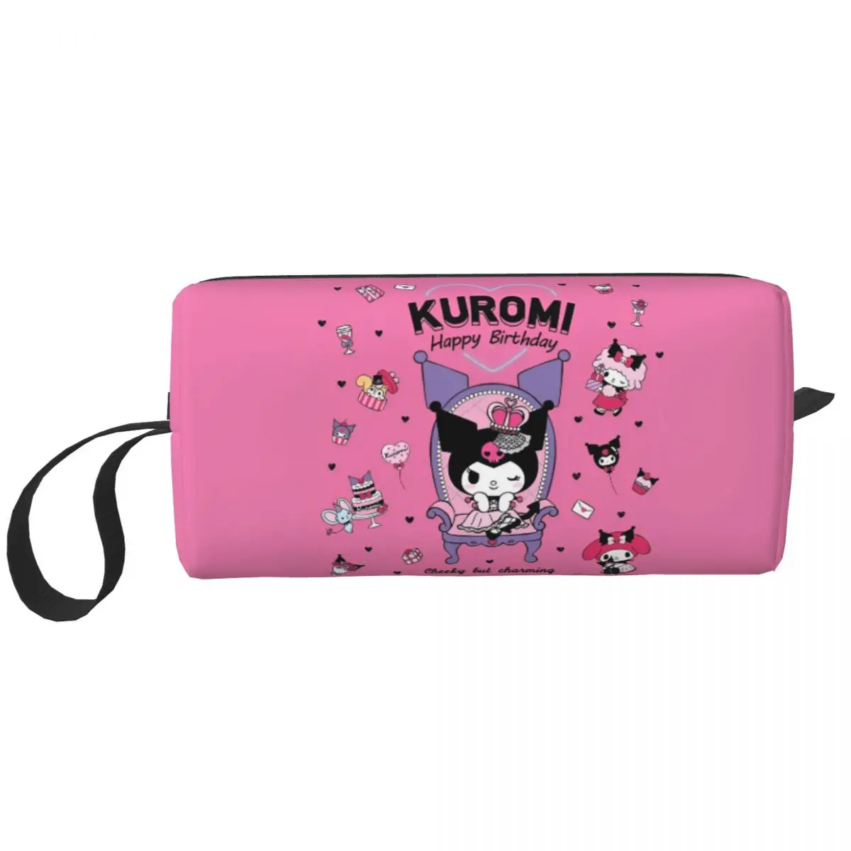 Cute Kuromi Makeup Bag Pouch Cosmetic Bag for Men Women Toiletry Bags Accessories Organizer